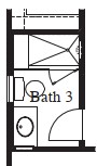 Mudset Shower with Seat and Niche at Bath 3